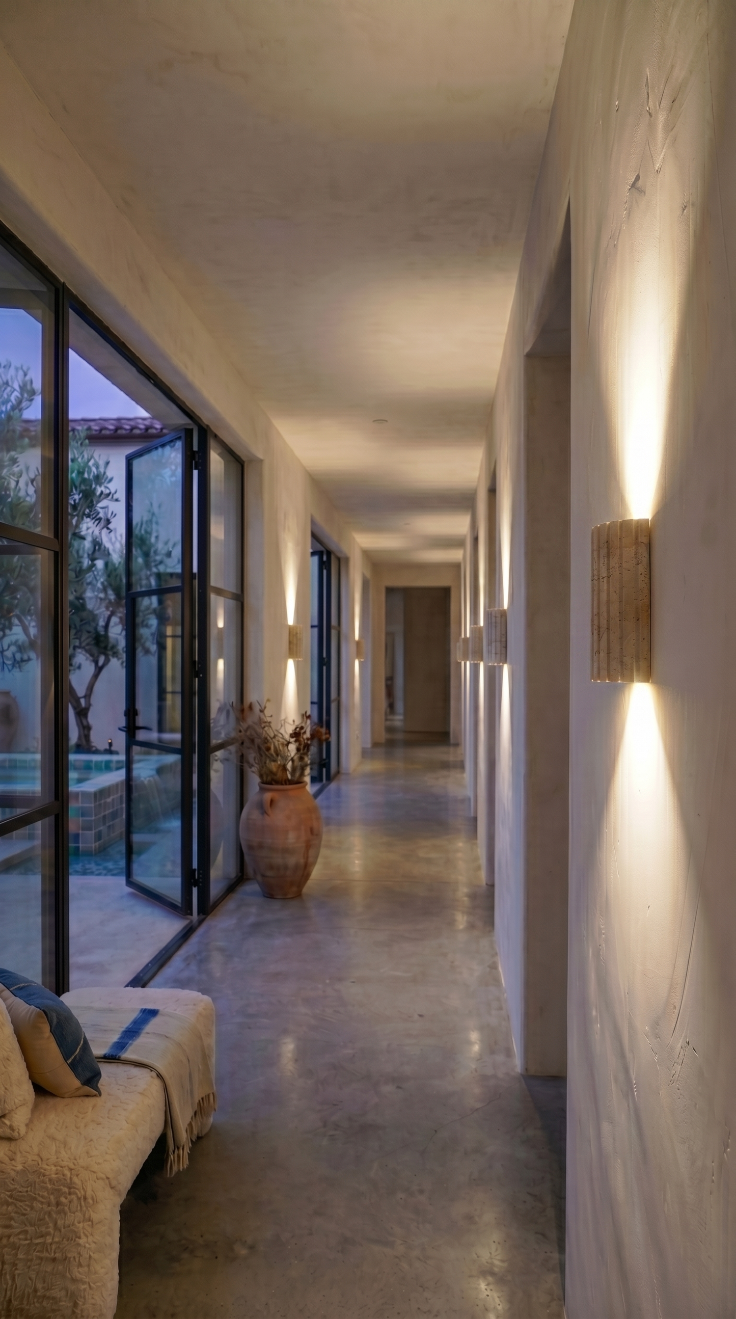 Wandlamp Ravello | Travertin