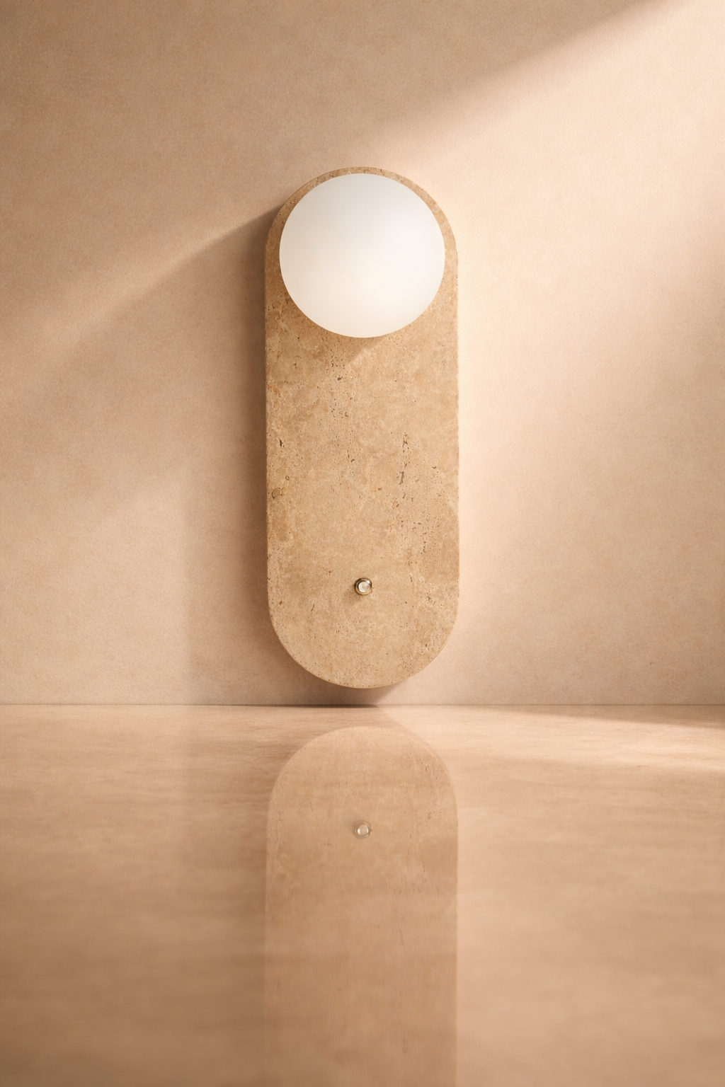 Wandlamp Lucca | Travertin