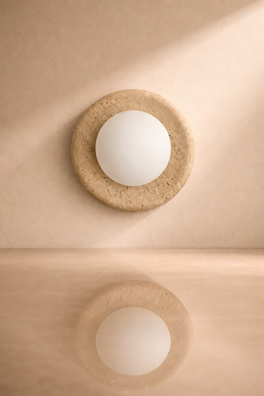 Wandlamp Como | Travertin