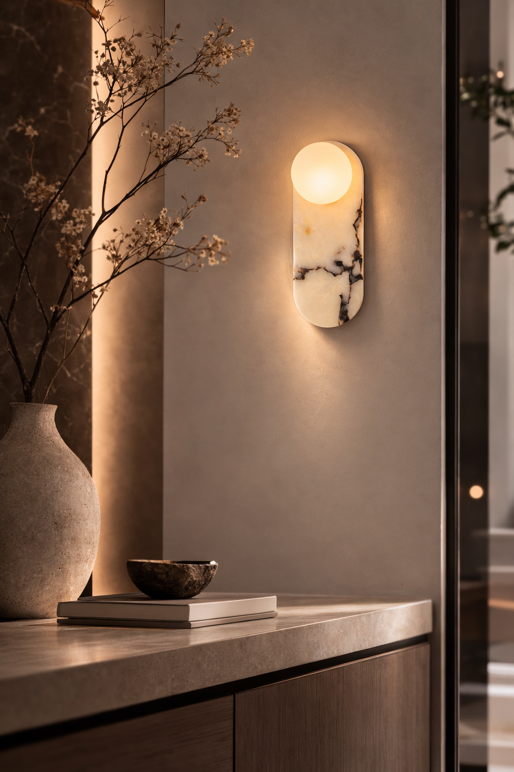 Wandlamp Verona | Calacatta Viola